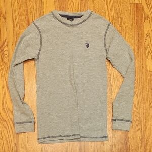 Men's Gray Waffle Shirt
